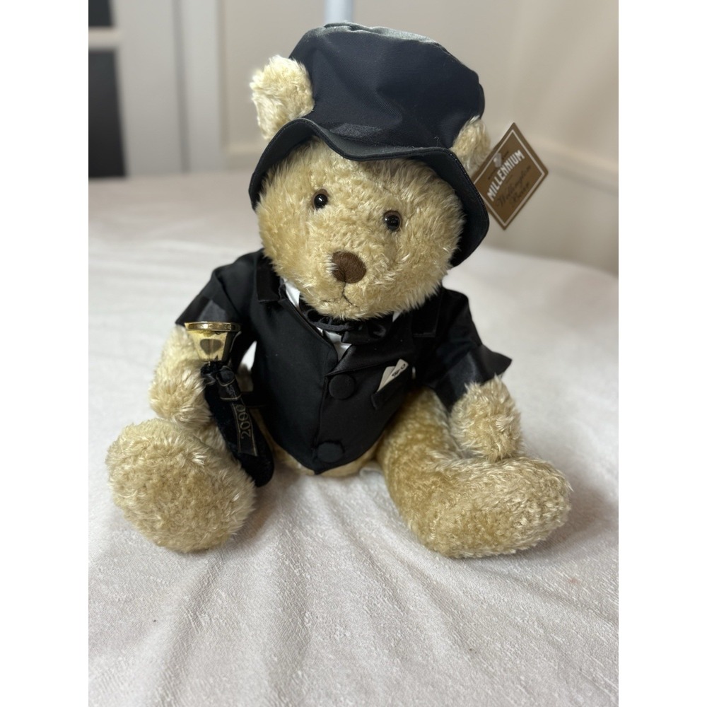 2000 Millenium Edition Bear Hat‎ Jacket Vintage Collectible NWT No Box Y2K Plush